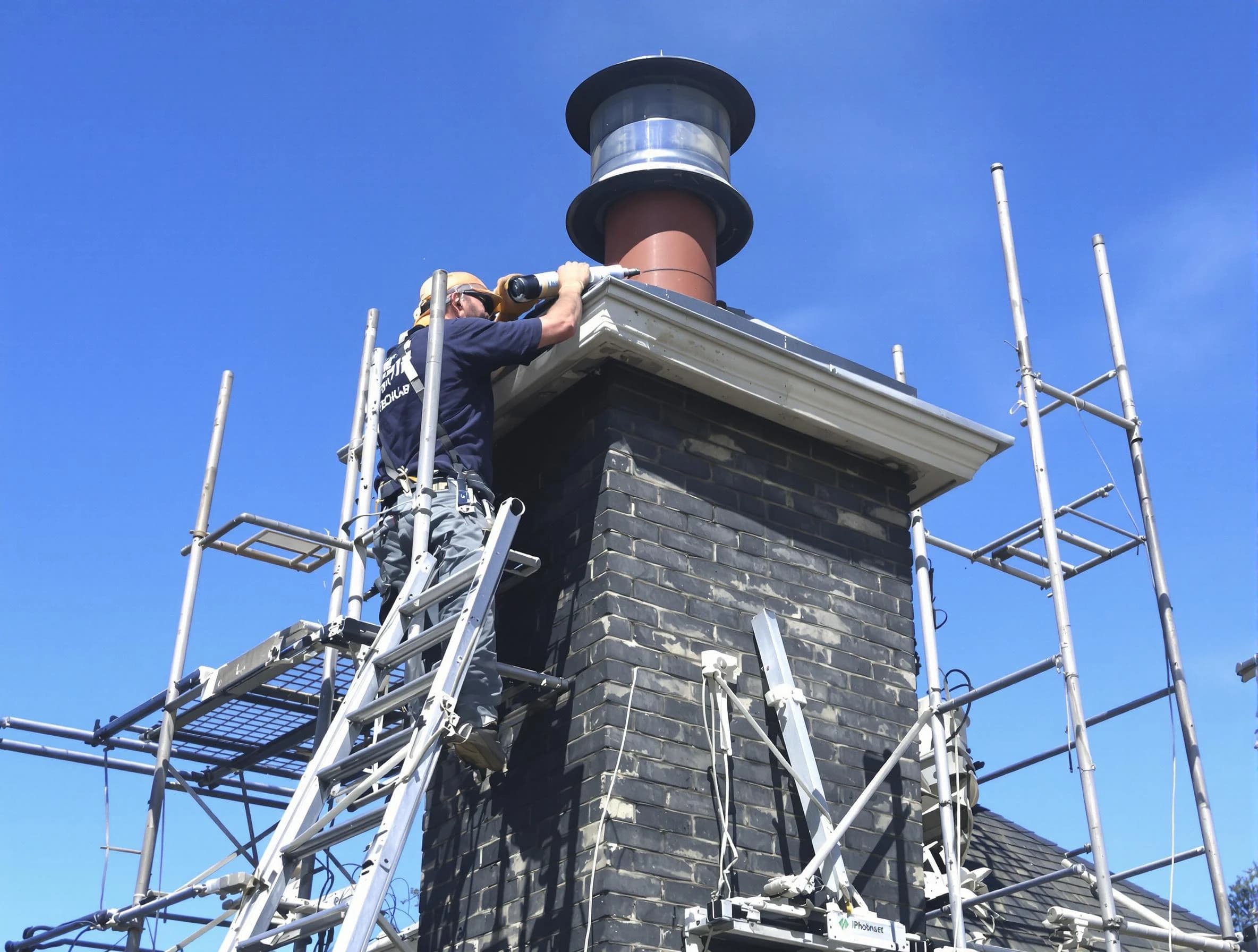 Sturdy chimney crown finished by Piedmont Chimney Sweep in Piedmont, OK