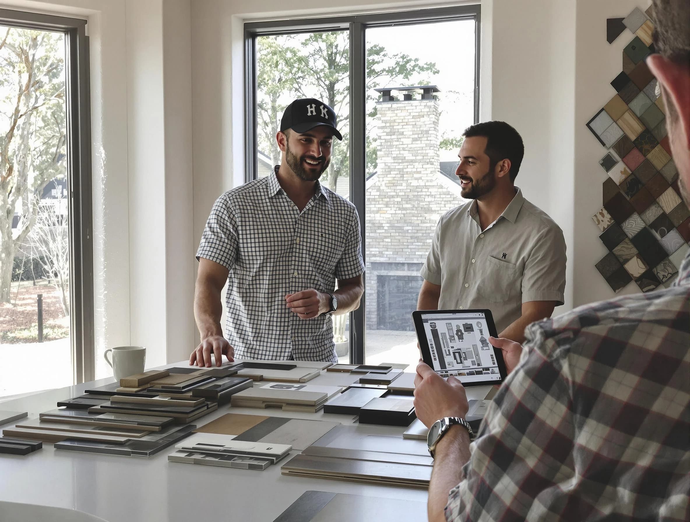 Piedmont Chimney Sweep remodeling a chimney and fireplace in Piedmont, OK