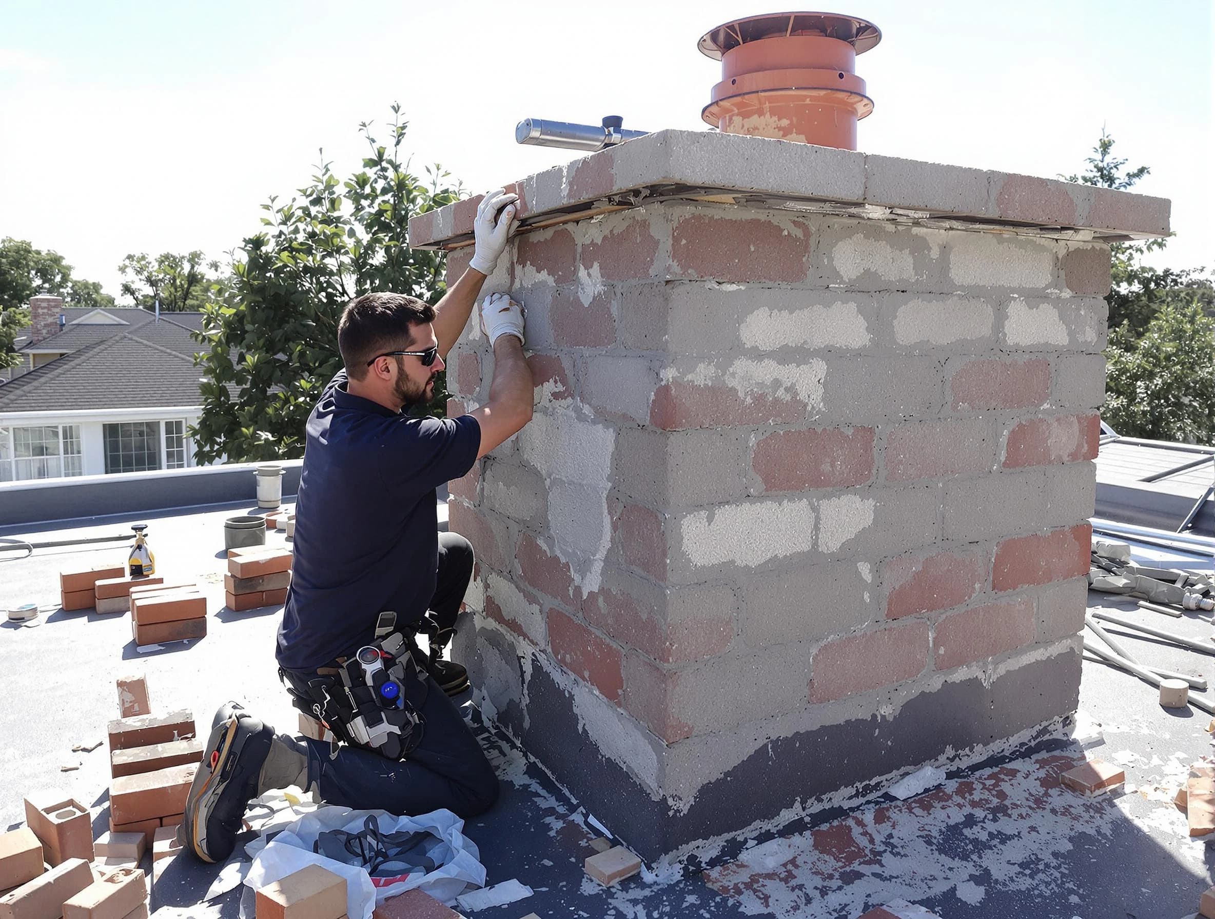 Advanced chimney repair process by Piedmont Chimney Sweep in Piedmont, OK