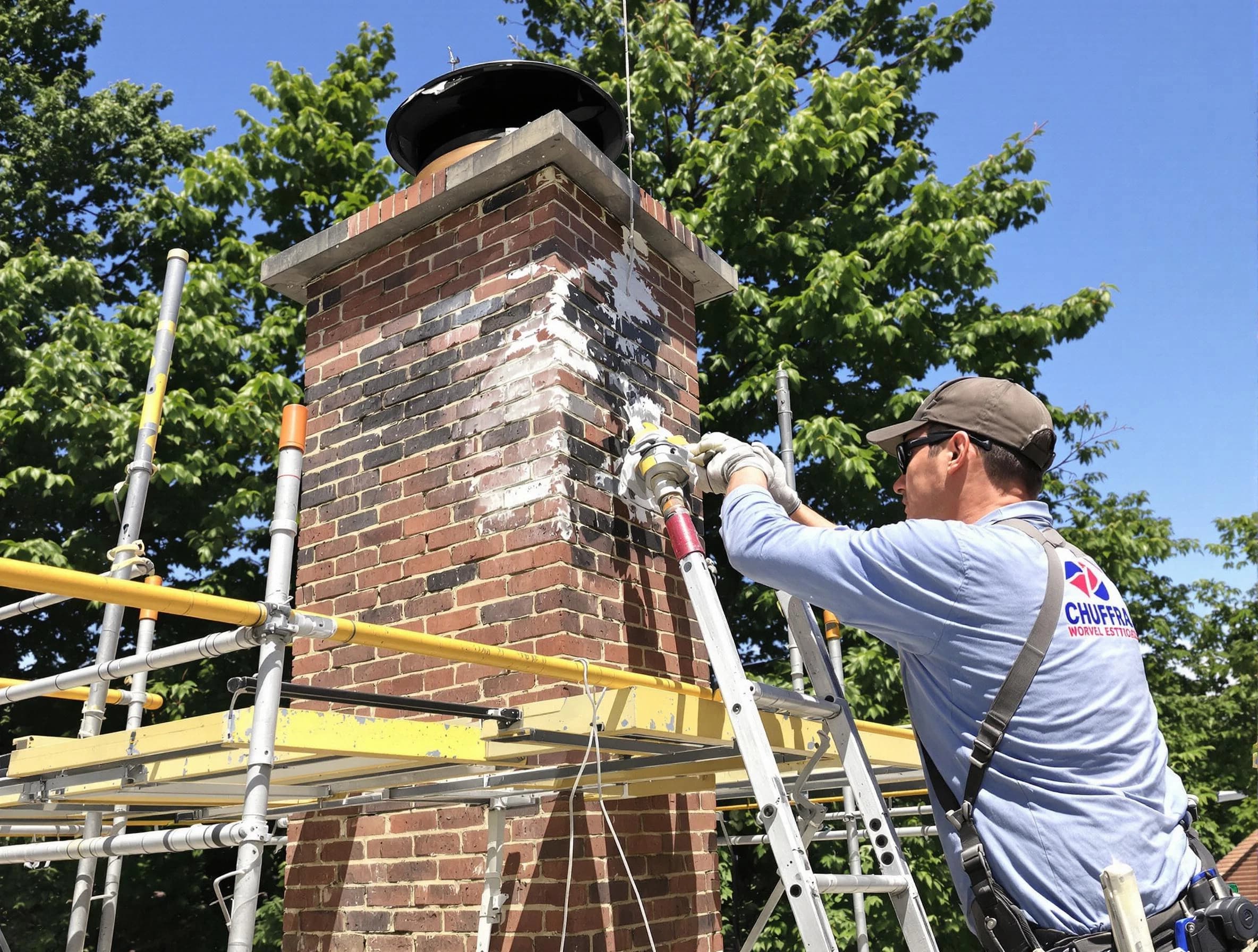 Structural chimney repair by Piedmont Chimney Sweep in Piedmont, OK