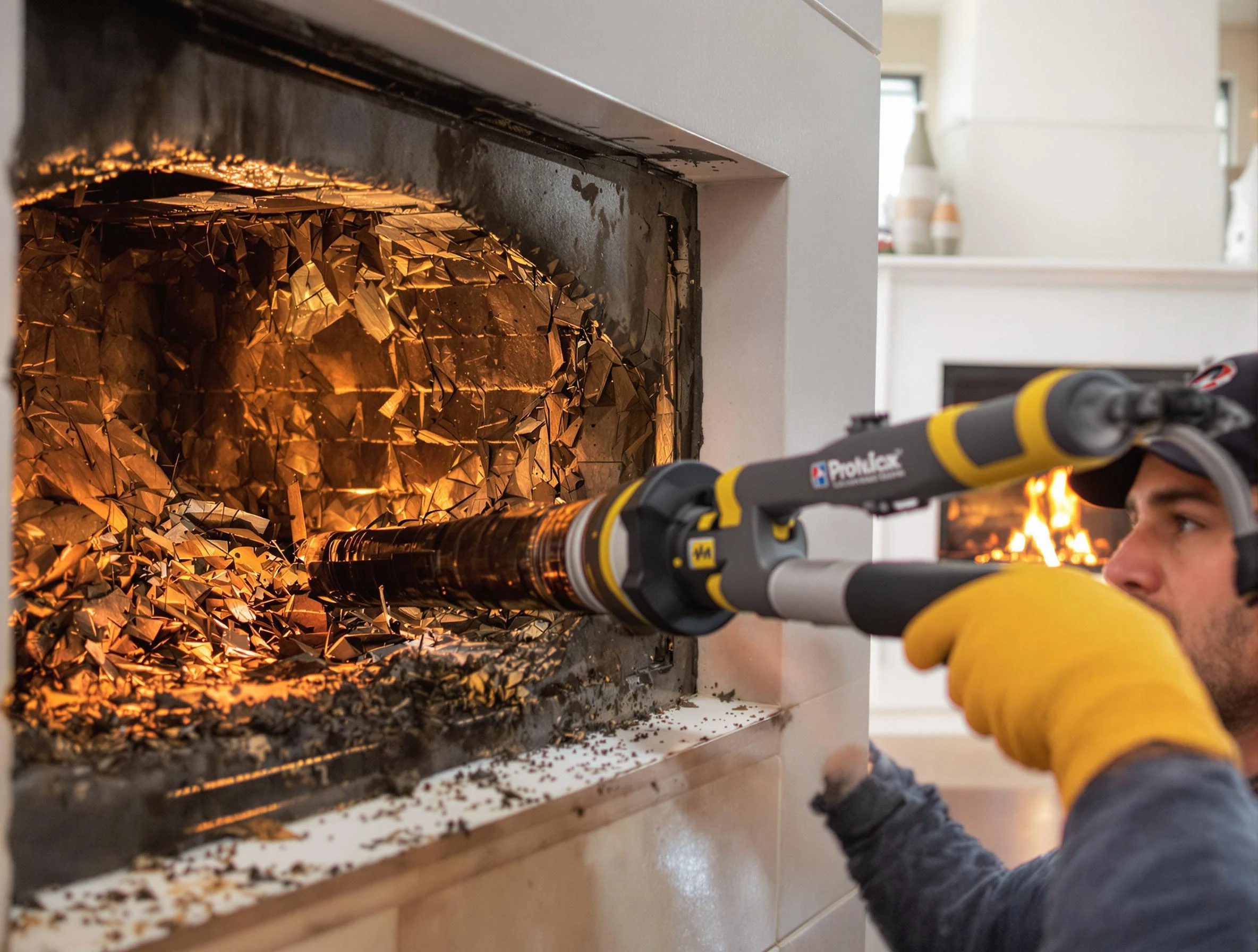 Professional chimney cleaning by Piedmont Chimney Sweep in Piedmont, OK