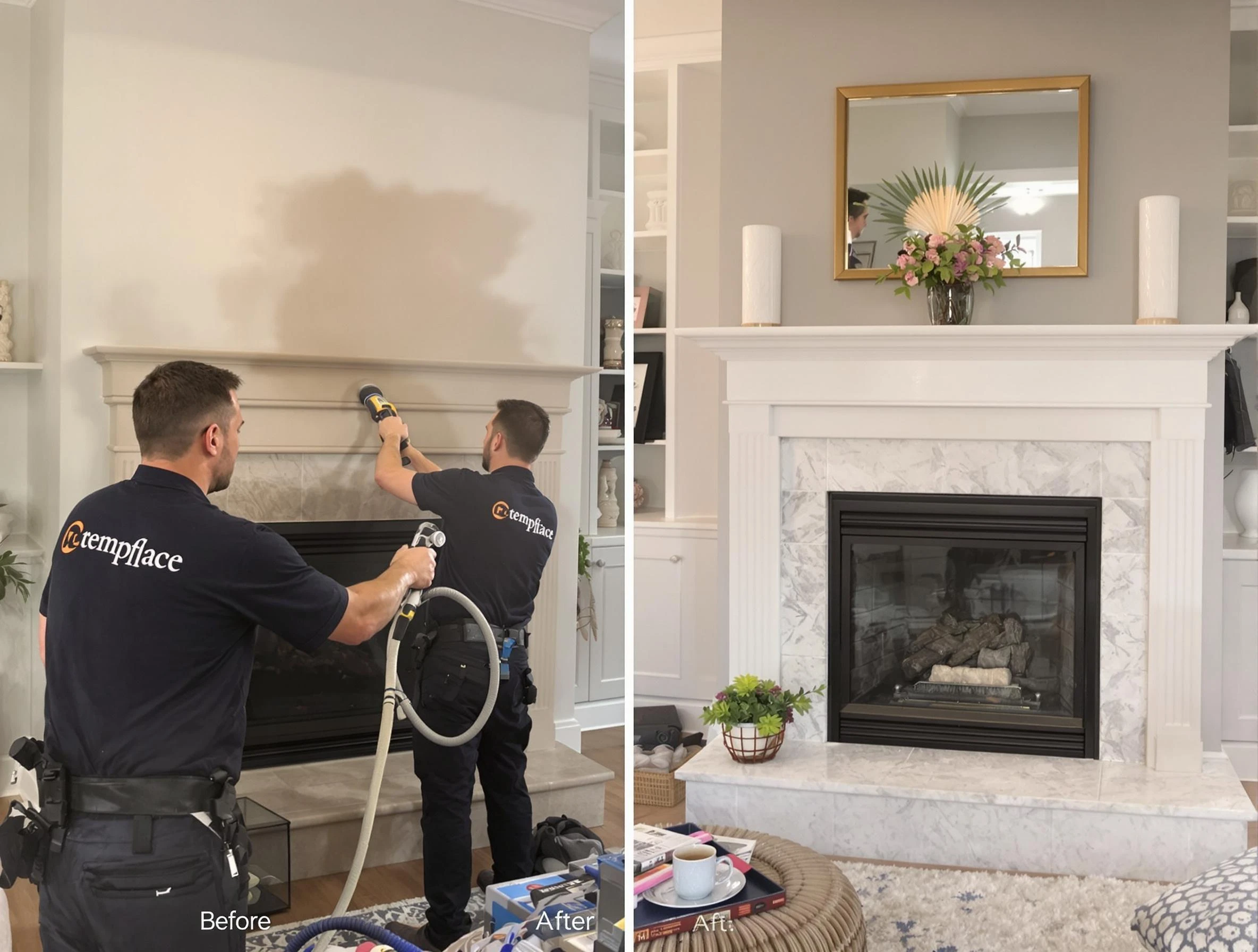 Professional soot removal by Piedmont Chimney Sweep team in Piedmont, OK